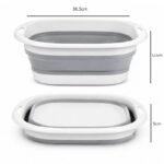 Pojemnik miska silikonowa, składana kwadratowa POJ11 - obrazek 2