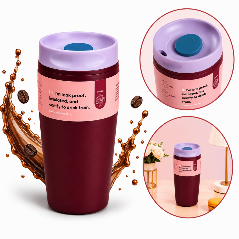 pojemny-kubek-termiczny-340-ml-termos-zamykany-bordowy-cup31 POJEMNY KUBEK TERMICZNY 340 ml TERMOS zamykany, bordowy CUP31 - obrazek 1