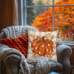 Poszewka na poduszkę 45x45cm piękny druk Jesień BOHO POD187 - obrazek 2