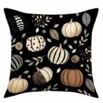 Poszewka na poduszkę 45x45cm piękny druk jesień, dynie - POD242