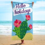 Ręcznik plażowy prostokątny HELLO HOLIDAYS 150x70 REC54WZ2 - obrazek 2