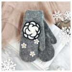 RĘKAWICZKI CUTE REK110 grafitowe - obrazek 2