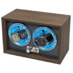 Rotomat szkatułka etui automatyczne na 2 zegarki drewno 24x12x15cm PD146 - obrazek 3