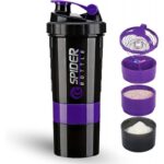 Shaker sportowy, bidon Twist Off do odżywki białkowej z sitkiem 500ML BD55FIO - obrazek 3