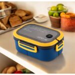 Śniadaniówka LUNCH BOX ze sztućcami 21 x 14,5 x 8cm granat PJM44GRAN - obrazek 3