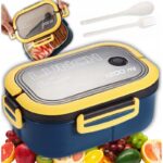 Śniadaniówka LUNCH BOX ze sztućcami 21 x 14,5 x 8cm granat PJM44GRAN - obrazek 4