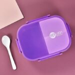 Śniadaniówka LUNCH BOX zestaw z bidonem fioletowy PJM47F - obrazek 3
