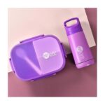 Śniadaniówka LUNCH BOX zestaw z bidonem fioletowy PJM47F - obrazek 4