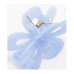 Spinka do włosów klamra niebieska XL kwiat 6,5 x 7cm SP276N - obrazek 3