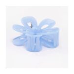 Spinka do włosów klamra niebieska XL kwiat 6,5 x 7cm SP276N - obrazek 4