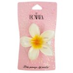 Spinka do włosów klamra XL KLIPS kwiat ombre żółty 6 cm SP404 - obrazek 2