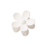 Spinka do włosów klamra XL kwiat biała 7x7,5 cm SP152B - obrazek 2