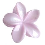 Spinka do włosów klamra XL kwiat Marmurek fiolet 7,5 x 8cm SP399 - obrazek 3