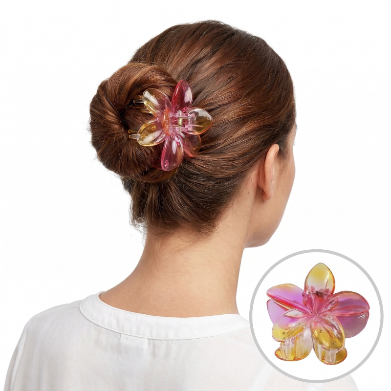 spinka-do-wlosow-klamra-xl-kwiat-ombre-lato-75-x-8cm-sp322 Spinka do włosów klamra XL kwiat OMBRE lato 7,5 x 8cm SP322 - obrazek 1
