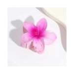 Spinka do włosów klamra XL kwiat różowy ombre 7,5x8cm SP286 - obrazek 3