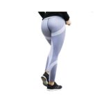 Sportowe Legginsy Fitness Trening Szare L LEG21L - obrazek 3