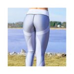 Sportowe Legginsy Fitness Trening Szare S LEG21S - obrazek 5