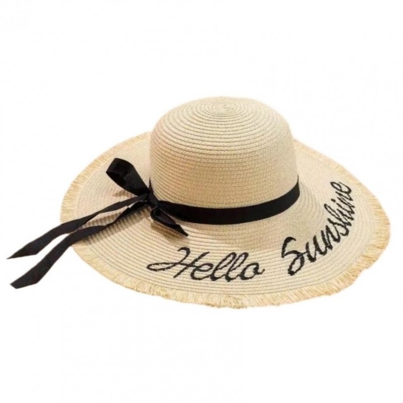 stylowy-kapelusz-damski-plazowy-slomkowy-hello-sunshine-kokarda-cz47 Stylowy kapelusz damski plażowy słomkowy HELLO SUNSHINE kokarda CZ47 - obrazek 1