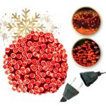 Światełka lampki wewnętrzne/zewnętrzne 500 LED CZERWONE LAMP04CZE