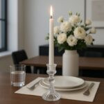 Świecznik dekoracyjny, szklany Glamour 10 cm - SW11 - obrazek 3