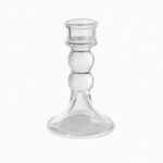 Świecznik dekoracyjny, szklany Glamour 12,5 cm - SW17 - obrazek 2