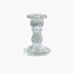 Świecznik dekoracyjny, szklany Glamour 9,5cm - SW12 - obrazek 4
