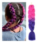 Syntetyczne włosy kolorowe 120 cm gęste ombre WLS50