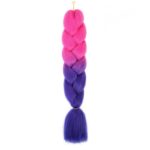 Syntetyczne włosy kolorowe 120 cm gęste ombre WLS50 - obrazek 3