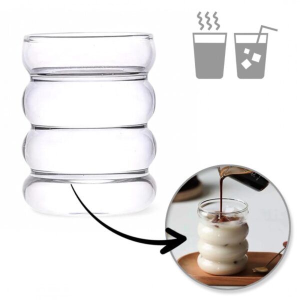 Szklanka 350ml Bubble 1 szt do kawy latte long drinków SZK37POJ