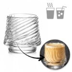 Szklanka ryflowana 150ml 1 szt do kawy, drinków, whiskey 7,5x 8cm SZK200