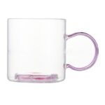 Szklanka termiczna z brokatowtym kwiatkiem w środku 250 ml - SZK143 - obrazek 2