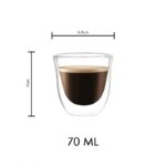 Szklanki termiczne 70ML do kawy zestaw 2szt SZK31ZESTAW2 - obrazek 2