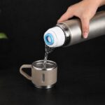 TERMOS turystyczny z kubkiem, szczelny, stal nierdzewna beżowy 500ml BD65BEZ - obrazek 3