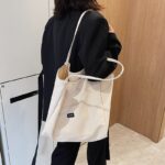 Torba materiałowa minimalistyczna duża TP15K - obrazek 5