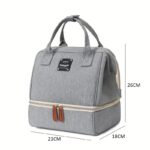 Torba, organizer do wózka 2 komory szara 26x23x18cm PLM29SZ - obrazek 4