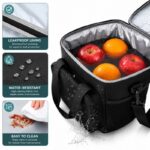 Torba termiczna do przenoszenia żywności LUNCH BOX 15l + 2 wkłady chłodzące KP06CZ - obrazek 4