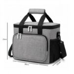 Torba termiczna do przenoszenia żywności LUNCH BOX 15l + 2 wkłady chłodzące KP06SZ - obrazek 2