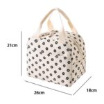 Torba termiczna do przenoszenia żywności LUNCH BOX stokrotki 26x21x18cm PJM45 - obrazek 3