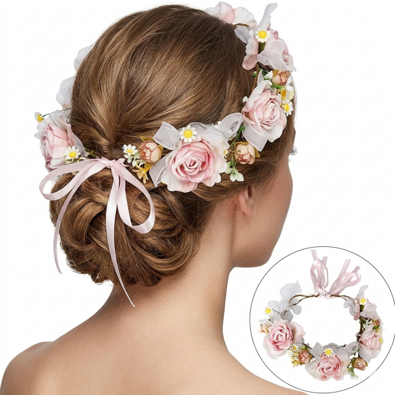wianek-opaska-do-wlosow-z-kwiatow-delikatny-wianuszek-boho-w114 Wianek, opaska do włosów z kwiatów, delikatny wianuszek BOHO W114 - obrazek 1