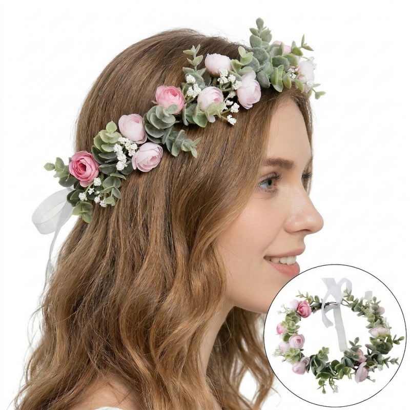 wianek-opaska-do-wlosow-z-kwiatow-delikatny-wianuszek-boho-w84 Wianek, opaska do włosów z kwiatów, delikatny wianuszek BOHO W84 - obrazek 1