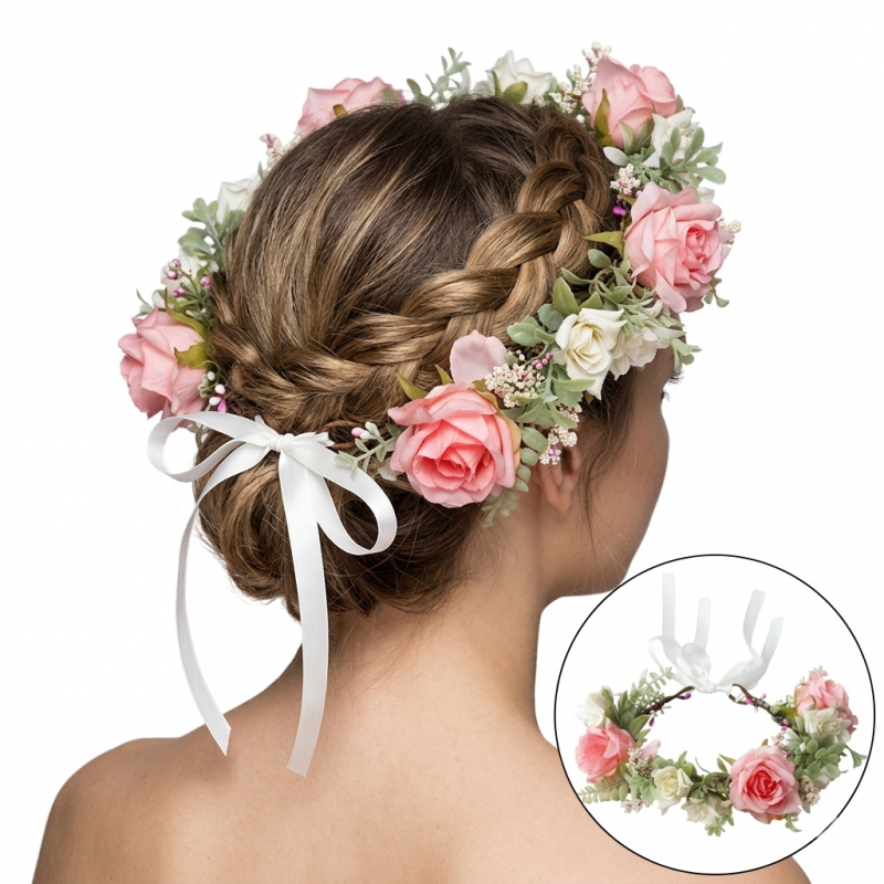 wianek-opaska-do-wlosow-z-kwiatow-delikatny-wianuszek-boho-w95 Wianek, opaska do włosów z kwiatów, delikatny wianuszek BOHO W95 - obrazek 1