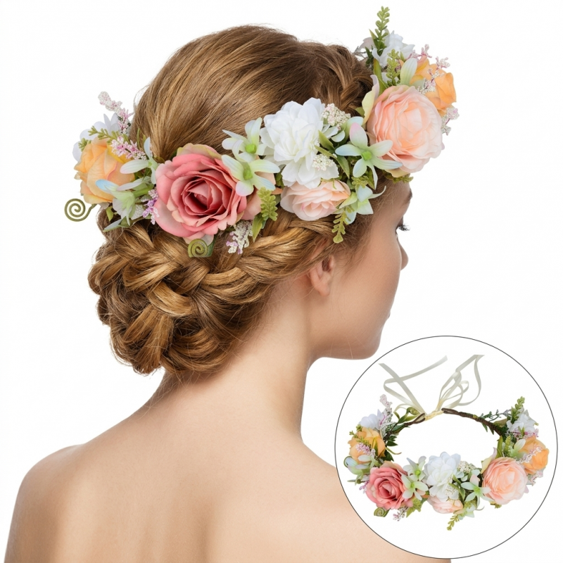 wianek-opaska-do-wlosow-z-kwiatow-delikatny-wianuszek-boho-w99 Wianek, opaska do włosów z kwiatów, delikatny wianuszek BOHO W99 - obrazek 1