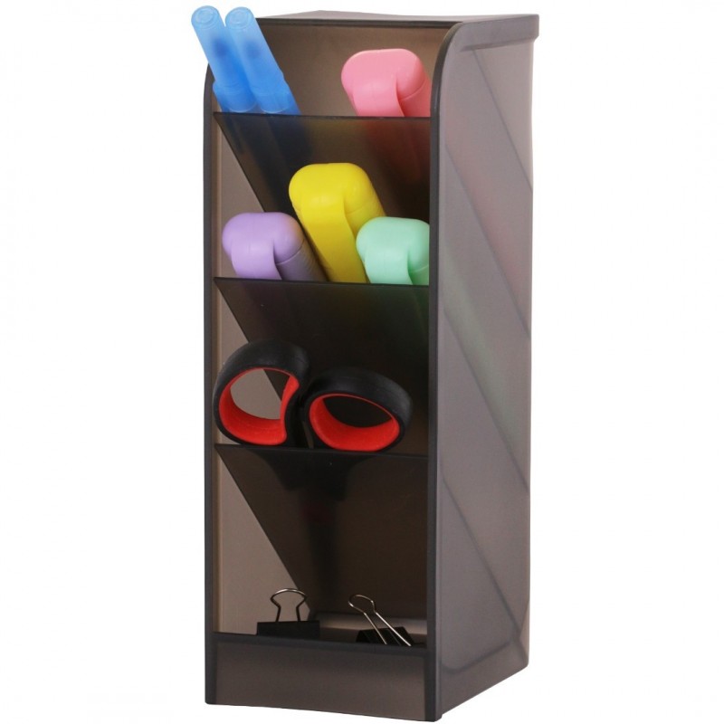 wielofunkcyjny-plastikowy-organizer-na-biurko-74x203x9cm-cb18cz Wielofunkcyjny plastikowy organizer na biurko 7,4x20,3x9cm CB18CZ - obrazek 1