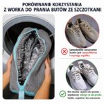 Worek, pokrowiec do prania i suszenia butów, obuwia, pokrowiec szary ORM38SZ - obrazek 3