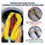 Worek, pokrowiec do prania i suszenia butów, obuwia, pokrowiec żółty ORM38ZO - obrazek 3