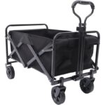 Wózek transportowy składany, metalowy, przyczepka ogrodowa 72x47x68-87cm AR07CZ - obrazek 3