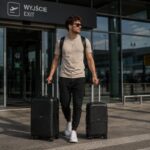 Zestaw 3w1 walizek podróżnych na kółkach, lekkie a wytrzymałe, walizka na szyfr, premium czarne WP12CZ - obrazek 2