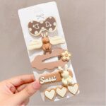 Zestaw 5 sztuk spinek 5w1 wsuwek do włosów sweet KRÓLICZKI SP279 - obrazek 2