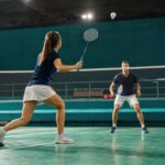Zestaw do badmintona 2 niebieskie paletki +3lotki, zestaw w sportowej torbie AR19N - obrazek 5