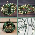 Zewnętrzne/ wewnętrzne lampki choinkowe drucik 1000 LED 100m, ciepłe białe LAMP35CB - obrazek 4
